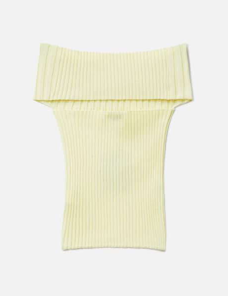 Off Shoulder Rib Top view 8