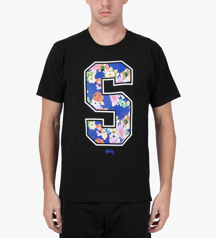 Black S Flower T-Shirt Placeholder Image