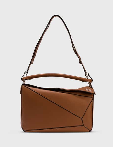 Loewe The Puzzle Large bag Brown Leather ref.517084 - Joli Closet