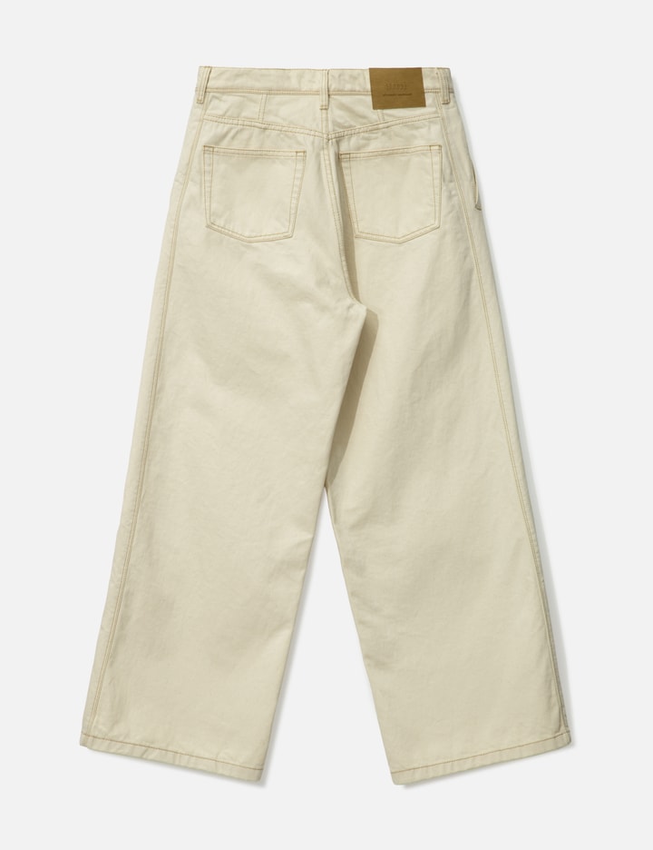 Ami Alexandre Mattiussi Beige Cotton Wide Fit Jeans