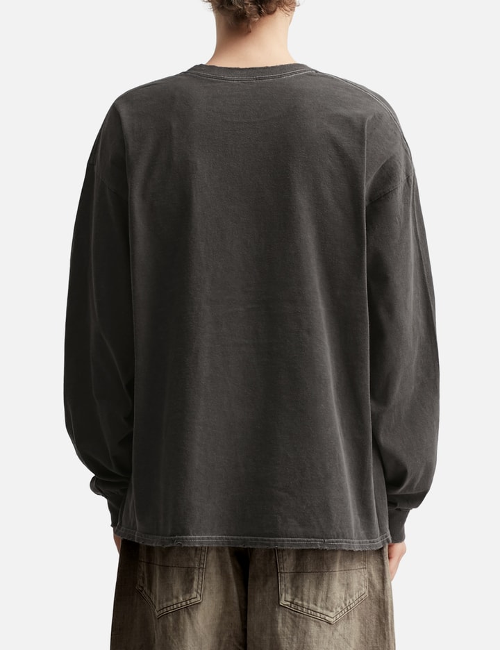 Embroidery Dyed Long Sleeve T-shirt Placeholder Image