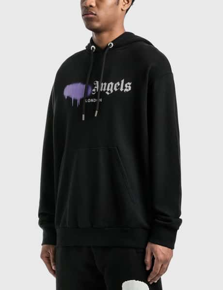 Palm Angels - London Sprayed Logo Hoodie  HBX - Globally Curated Fashion  and Lifestyle by Hypebeast