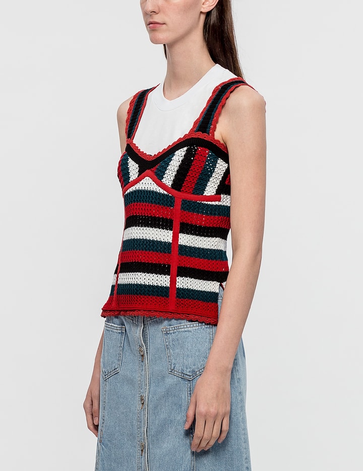Stripe Bustier Knit Top Placeholder Image