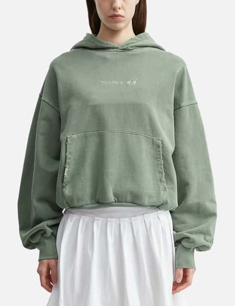 Pigment Dyed Green Icon Hoodie view 10