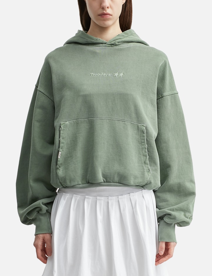 TwoJeys Pigment Dyed Green Icon Hoodie