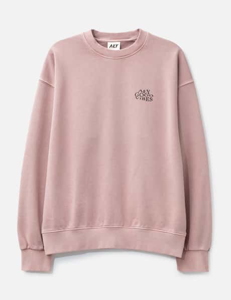 "Allergic To Negativity Pink Washed" Crewneck view 8
