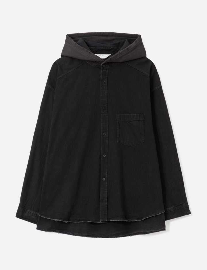 Denim Hoodie Shirt Placeholder Image