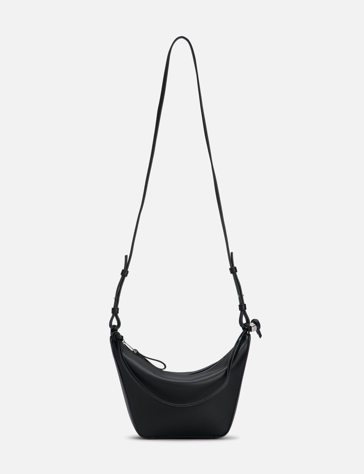 Loewe Mini Hammock Hobo Bag In Classic Calfskin In Black