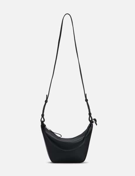 Loewe Hammock Mini Leather Cross-body Bag in Black