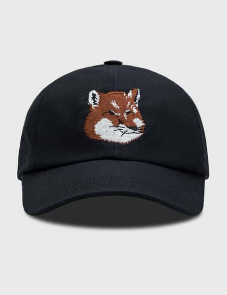 Maison Kitsune Large Fox Head Embroidery 6P Cap