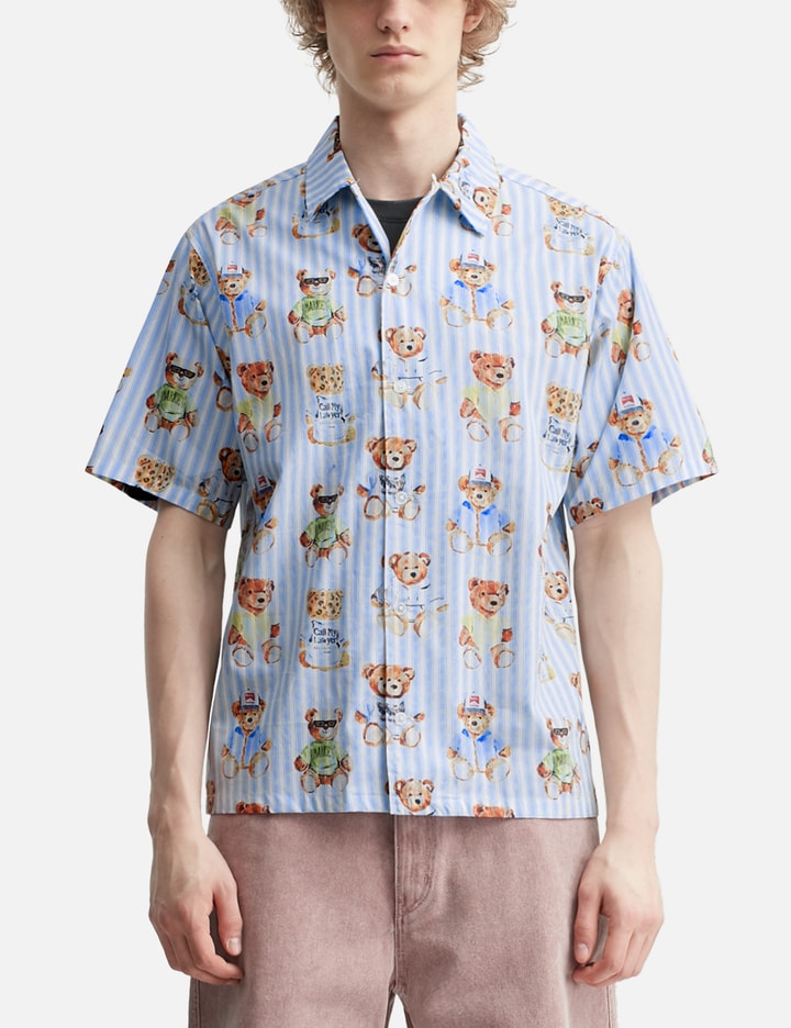 Market Teddy Striped Short Sleeve Woven