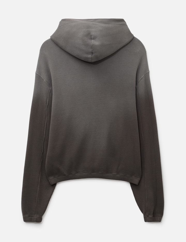 ROA Bee Sun Faded Organic Waffle Zip Up Hoodie