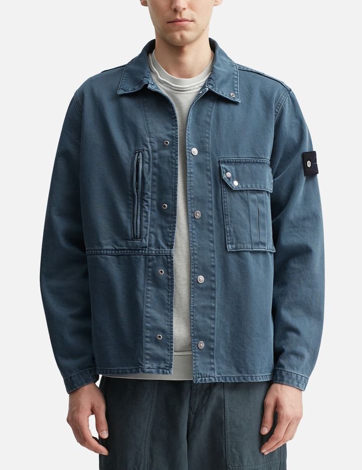 Stone Island Denim Indigo Comfort Fit Overshirt