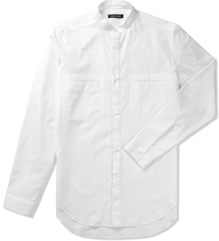 Optic White SABLE Stand Up Collar Shirt Placeholder Image