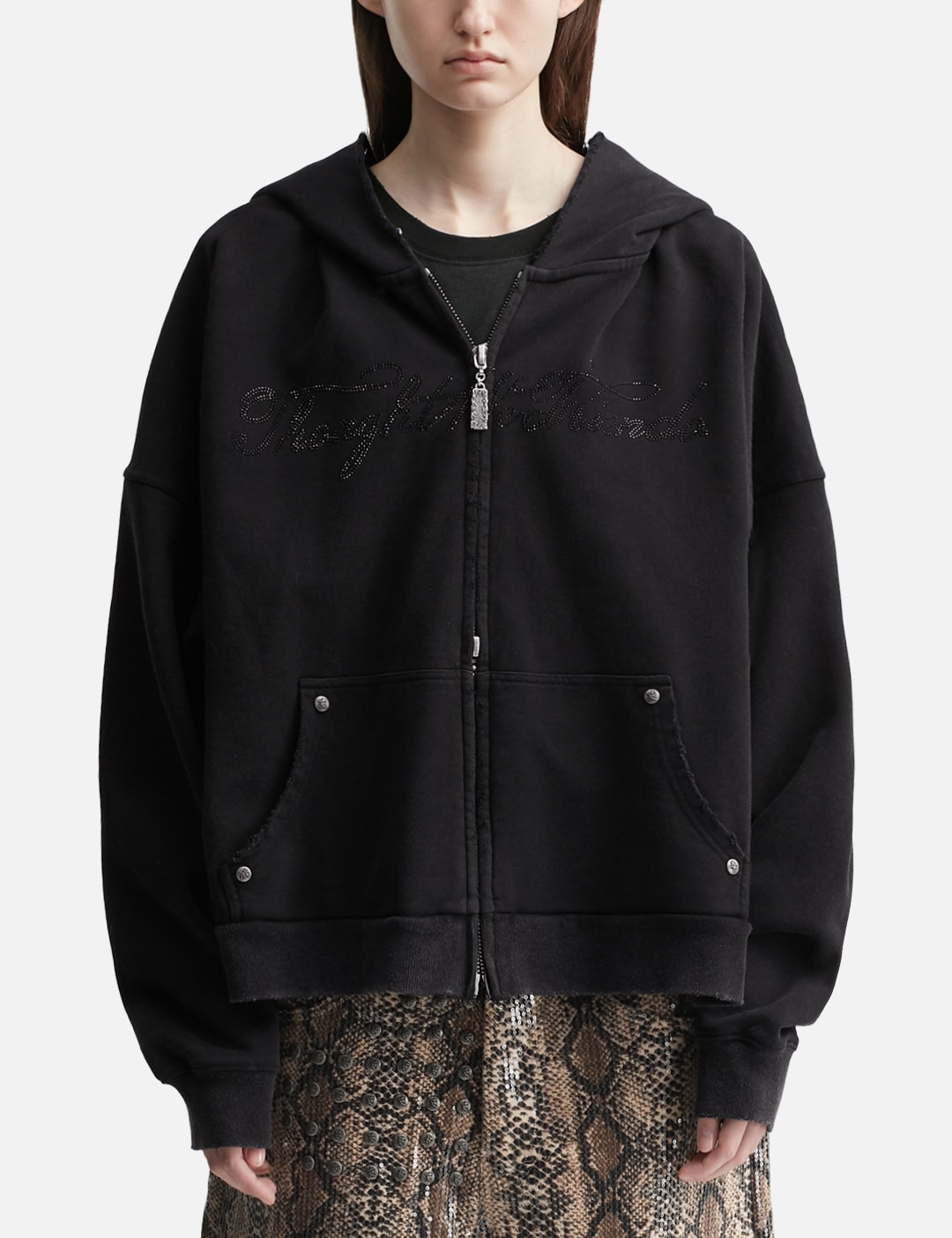 Nyra Zip-Up Jacket With Detachable Fur Hood view 14