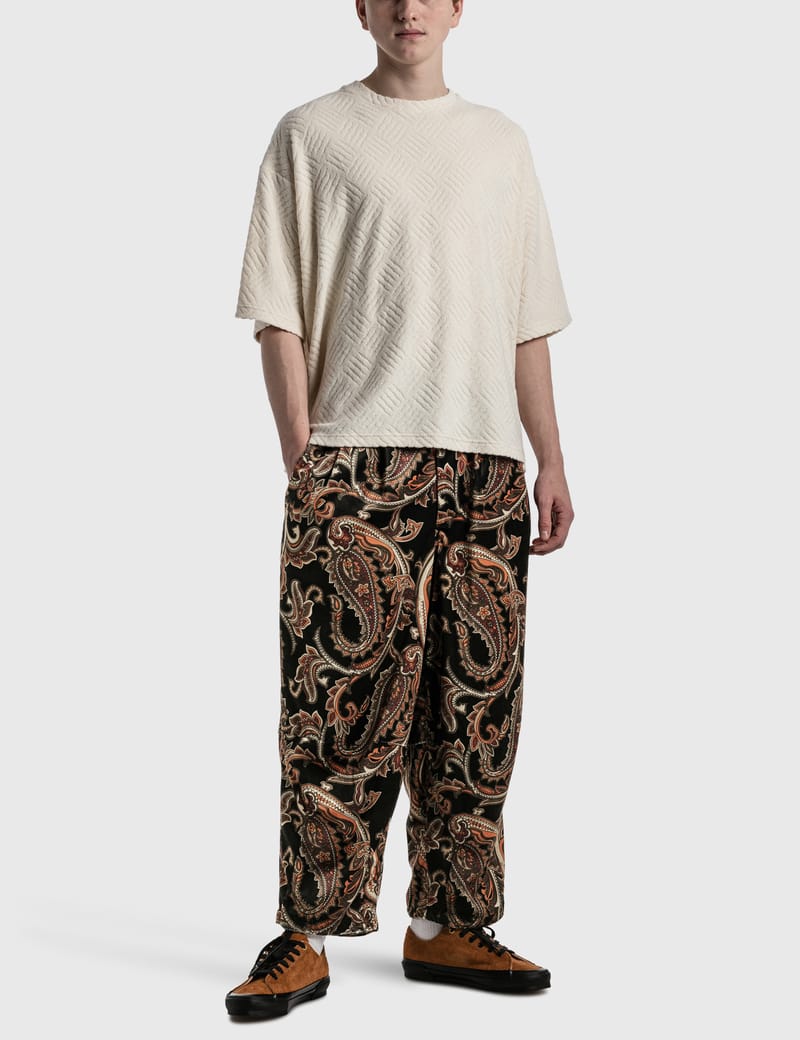 TIGHTBOOTH PAISLEY VELOR BALLOON PANTS メンズ