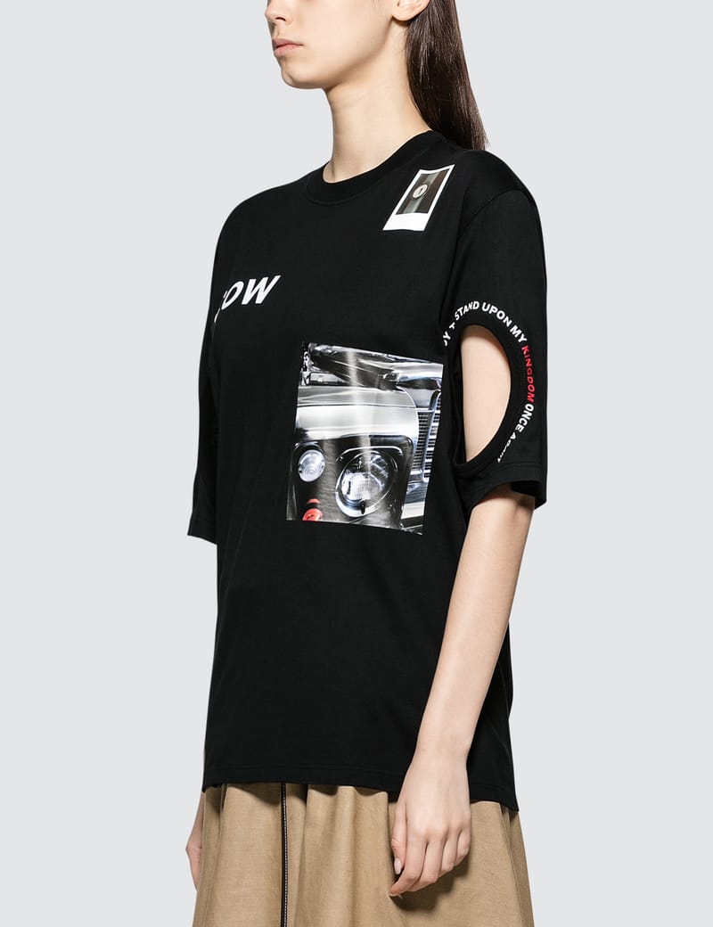 burberry cutout short sleeve tee