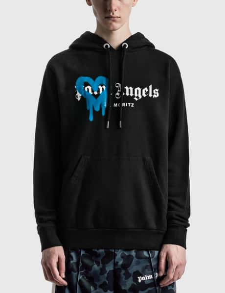Palm Angels - サン モリッツ ハート スプレー パーカー | HBX