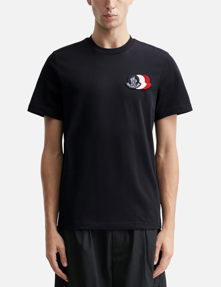 Embroidered Tricolour Logo Cotton T-Shirt Placeholder Image