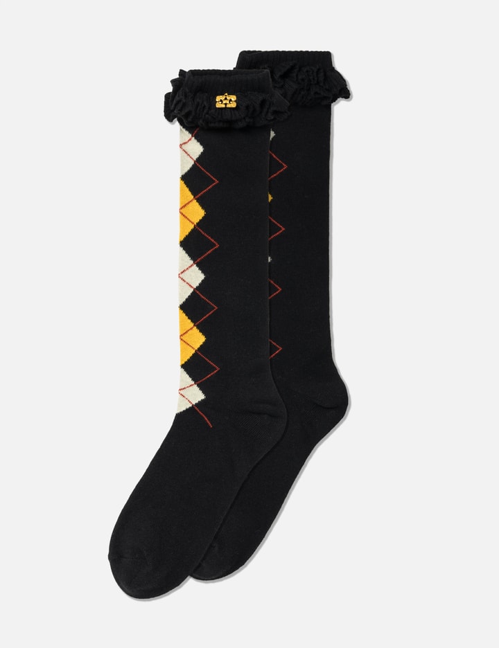 Ganni Argyle Socks