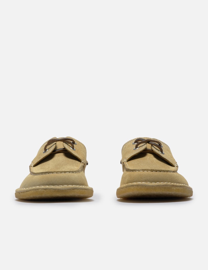 Ami Beige Cow Leather Boat Shoes
