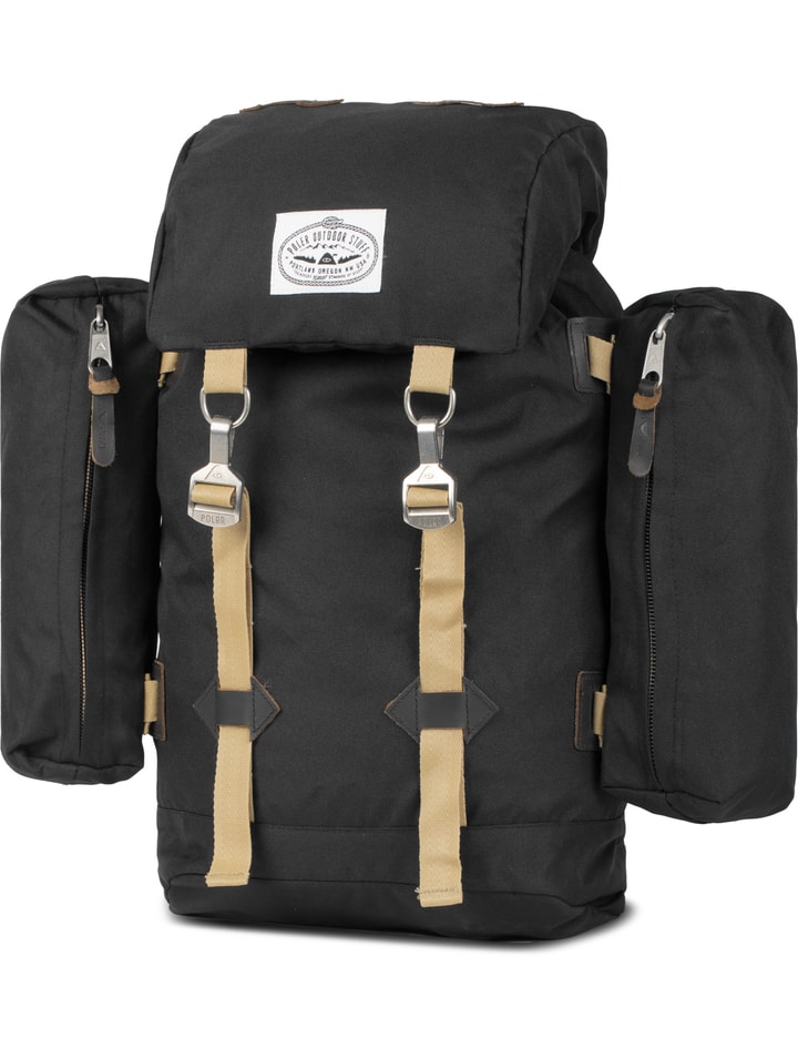 Black Rucksack With Black Side Bags Placeholder Image