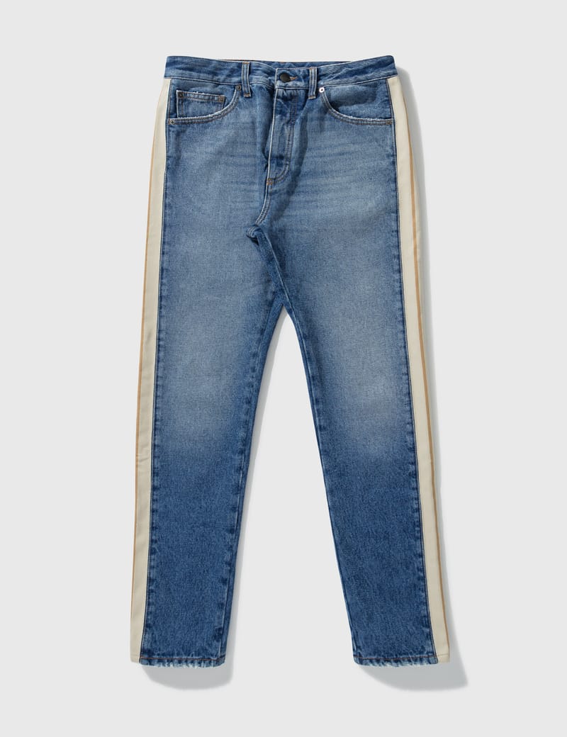 Palm Angels - Indigo Track Denim Pants 