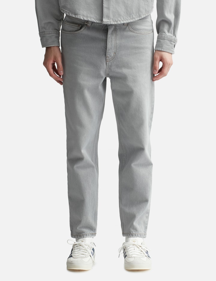 Shop Ami Alexandre Mattiussi Tapered Fit Jeans In Grey