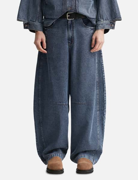 Paneled Barrel Jeans view 10