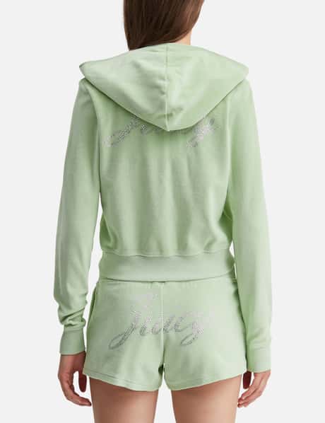 & Rich X Juicy Couture Script Velour Zip Hoodie view 12
