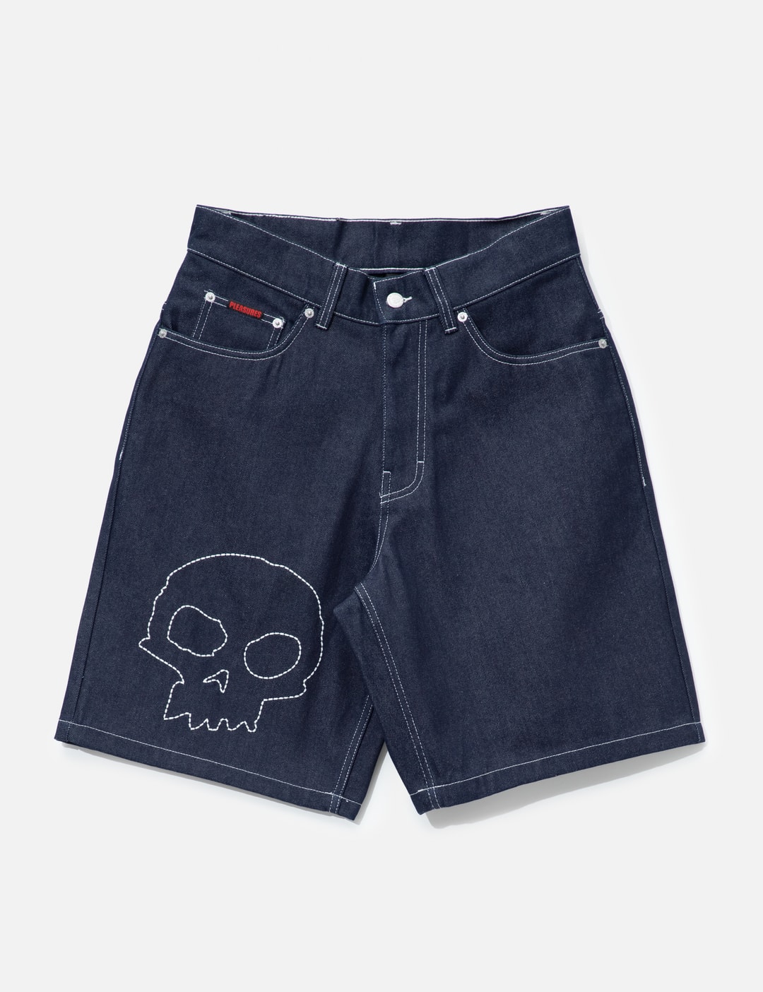 Zero X Pleasures Skull Jorts