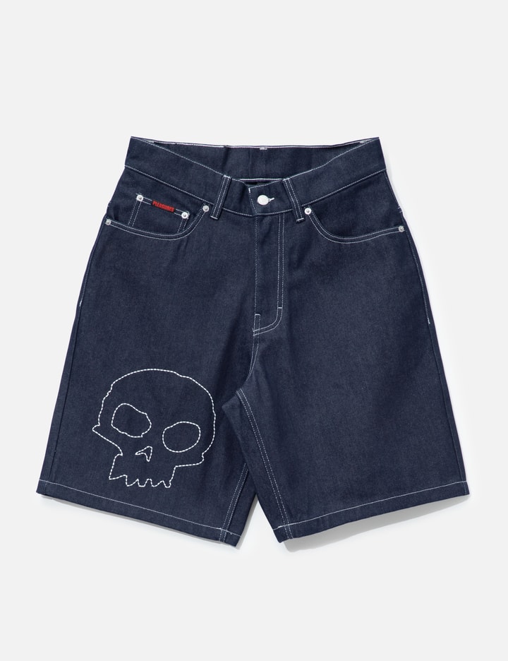 Pleasures Zero X Pleasures Skull Jorts