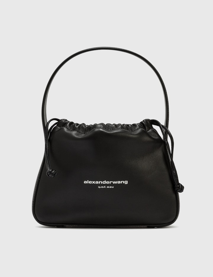 Ryan Shoulder Bag - Black Satin/palmelato Leather Placeholder Image
