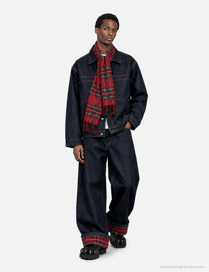 Charles Jeffrey Loverboy Scarf Denim Jacket