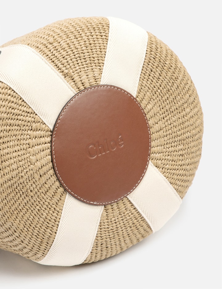 Shop Chloé Large Woody Basket In White