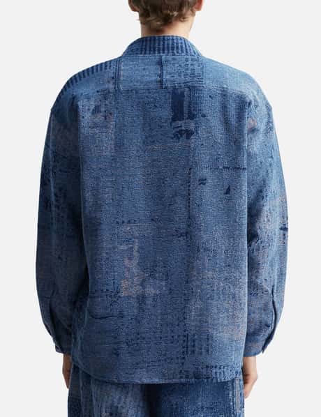 Boro Jaquard Haori Shirt 3YR Wash view 12