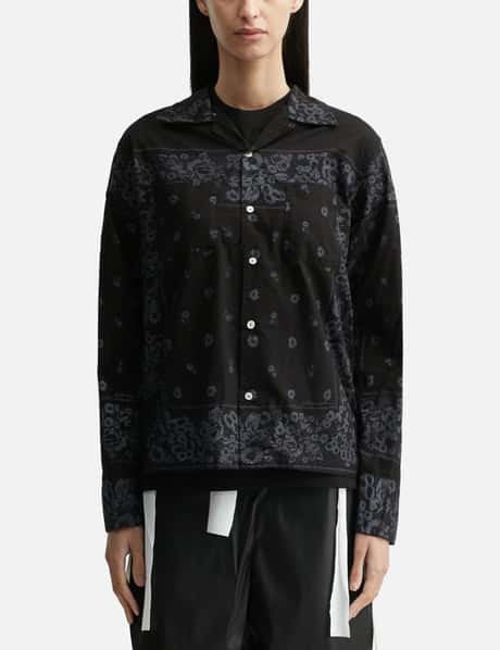 NÒMARHYTHM TEXTILE Overdyed Bandana Print Shirt