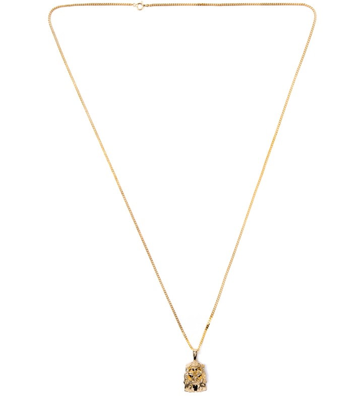 18K Gold 30” Cuban Messiah Necklace Placeholder Image