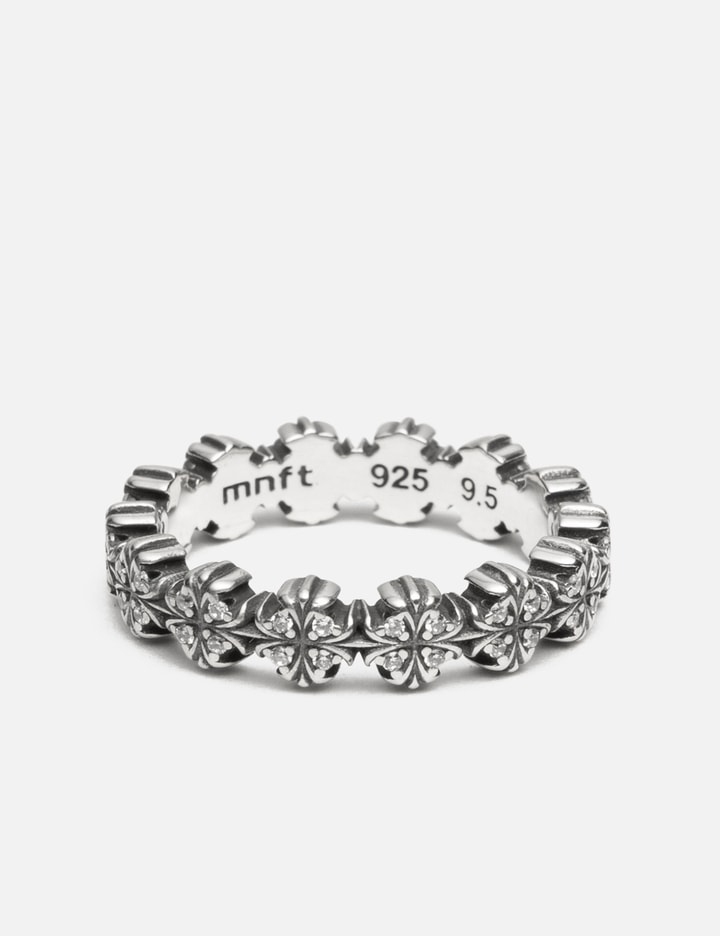 Maltese-Cross Quadruplets Oxidised Classic Ring
