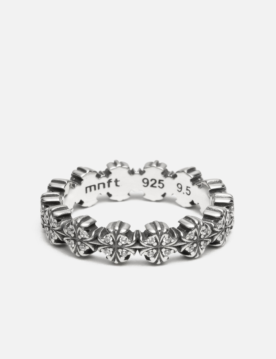 Maltese-Cross Quadruplets Oxidised Classic Ring view 5