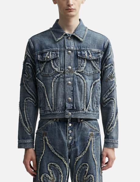 THUG CLUB - Denim Tribal Jacket | HBX - Globally Curated Fashion  