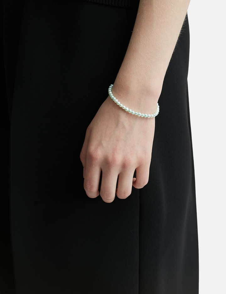 Shop Hatton Labs Mini Pearl Bracelet In Silver