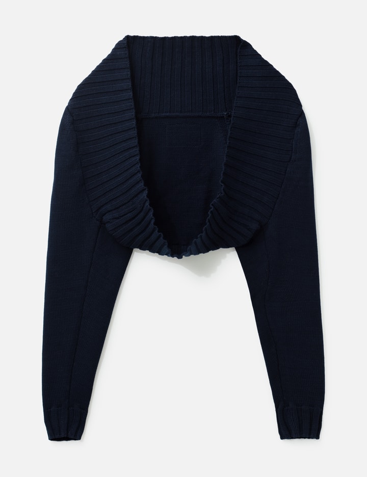 Navy Blue Knit Bolero