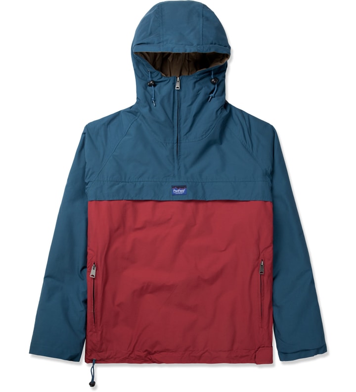Petrol/Red ELK Pullover Hooded Anorak Placeholder Image