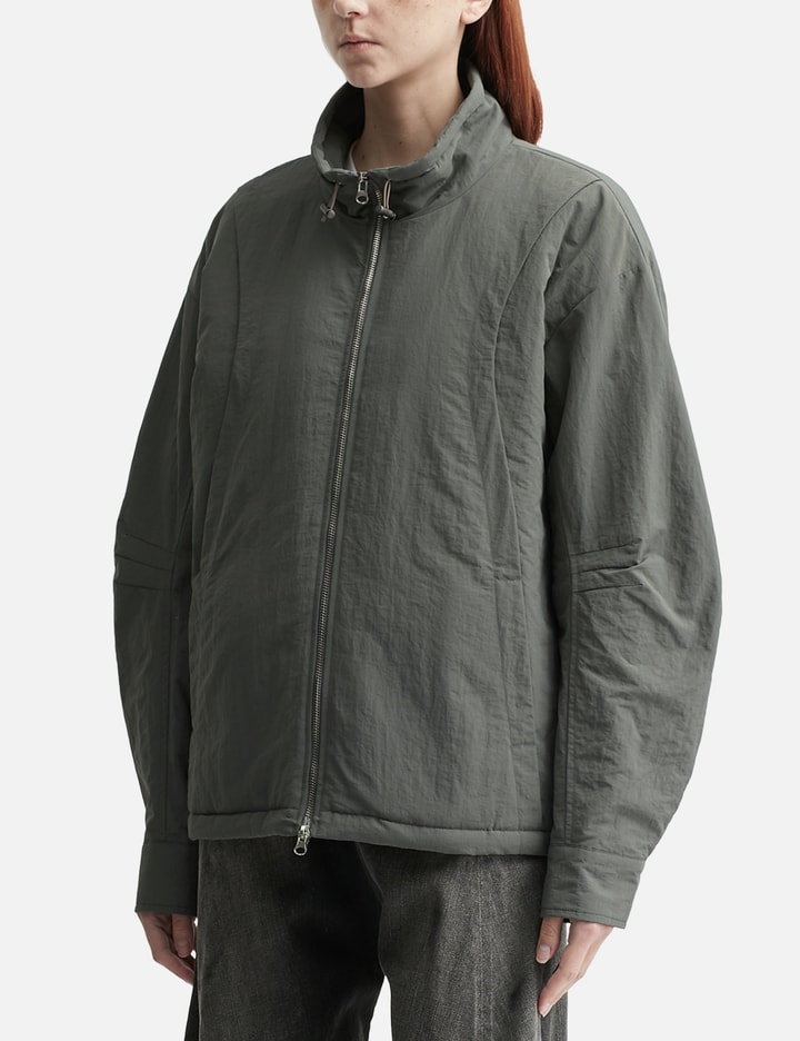 CHECK CONTRAST BOMBER JACKET CHARCOAL Placeholder Image