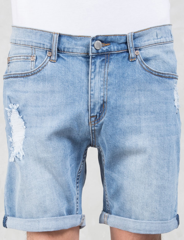 High Cut Future Washed Denim Shorts Placeholder Image