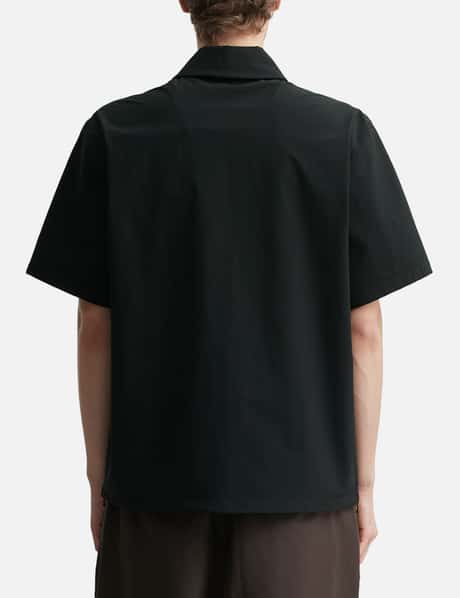 Logo Short Sleeve Half-Zip Shirt view 12