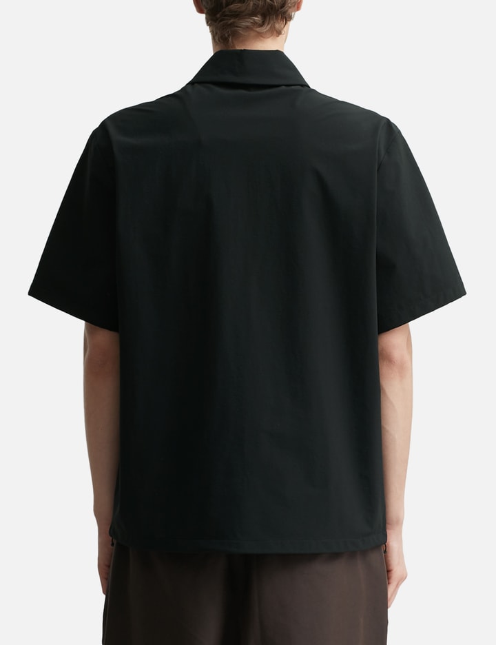 Moncler Logo Short Sleeve Half-Zip Shirt