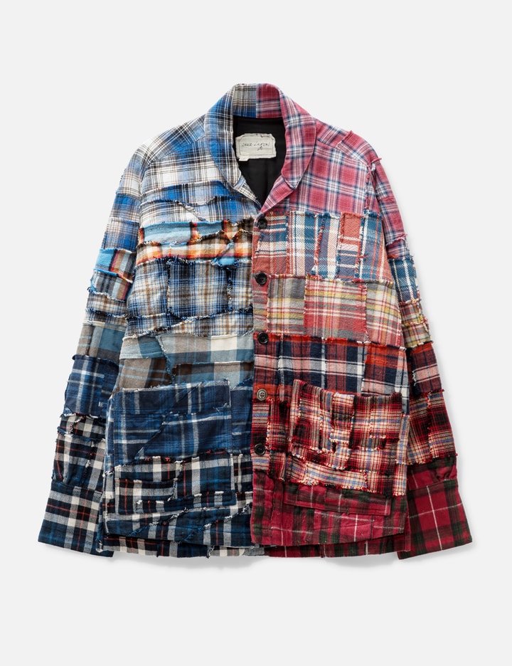 Plaid Gradiant Boxy Shirt Placeholder Image