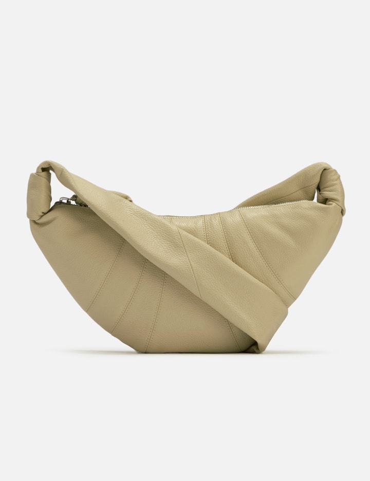 Soft Croissant Large Bag in Seashell Beige Color - LEMAIRE